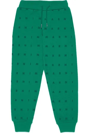 Marni Pantalones de chándal con logo estampado