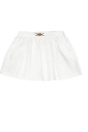 VERSACE Falda Barocco Sangallo plisada