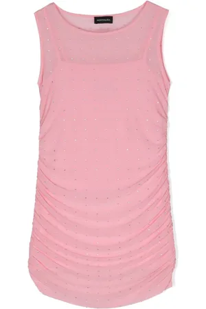 MONNALISA Vestido sin mangas con detalles de strass