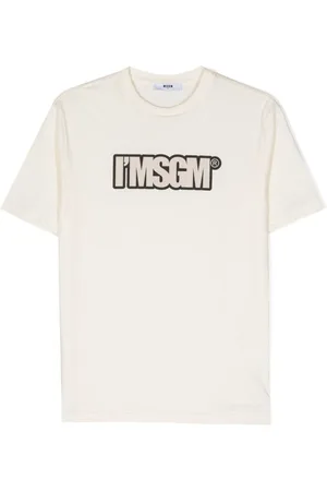 Msgm Camiseta con logo estampado