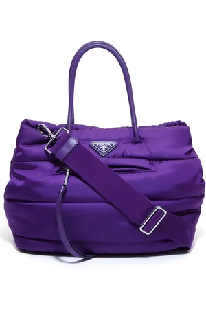 Prada Bolso shopper con placa del logo