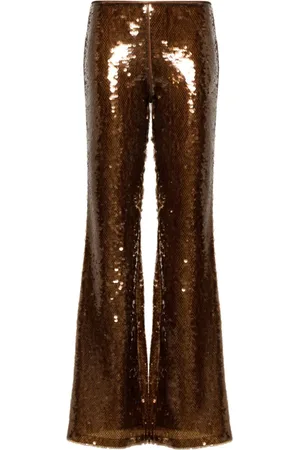 Alberta Ferretti Pantalones acampanados con lentejuelas