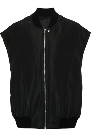 Rick Owens Chaleco con cuello de canalé