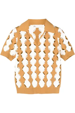 Tory Burch Camiseta con cuello de polo