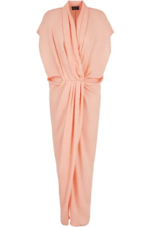 Giorgio Armani Vestido midi drapeado