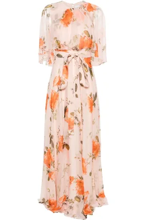Erdem Vestido largo con estampado floral