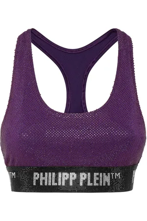 Philipp Plein Sujetador con aplique de strass