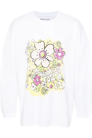 MARTINE ROSE Camiseta Festival Flower