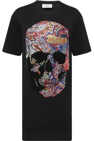 Philipp Plein Vestido corto con logo estampado