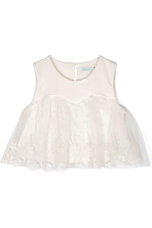Abel & Lula Blusa con encaje floral