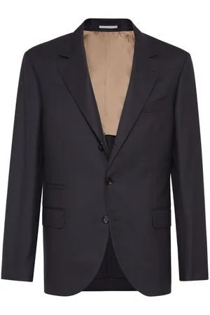 Brunello Cucinelli Blazer con motivo pied de poule