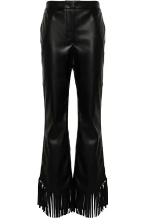 Twin-Set Pantalones capri con ribete de encaje