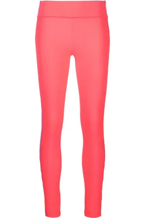 VERSACE Leggins capri con franja del logo