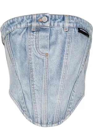 Vetements Top estilo corsé con botones