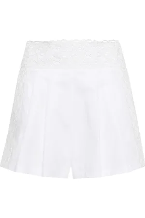 ERMANNO SCERVINO Pantalones cortos con aplique de encaje