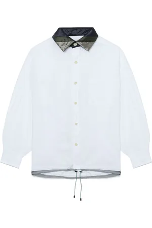 Kolor Camisa con cuello a rayas