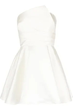 Amsale Vestido corto drapeado