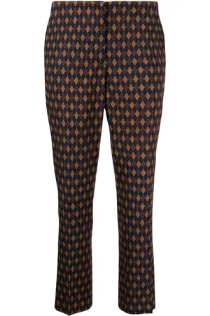 Prada Pantalones capri con estampado de rombos