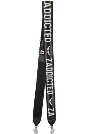 Zadig & Voltaire Correa de hombro con logo en jacquard