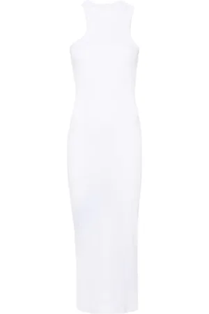 Axel Arigato Vestido midi de canalé asimétrico