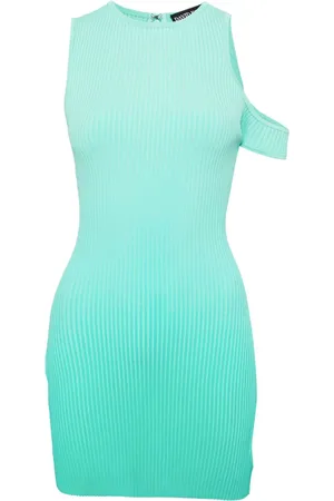 DAVID KOMA Vestido corto de canalé