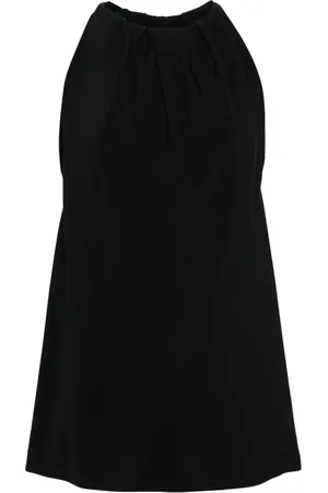 Rick Owens Top sin mangas fruncido