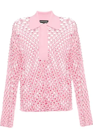 DAVID KOMA Top con bordado de cristal