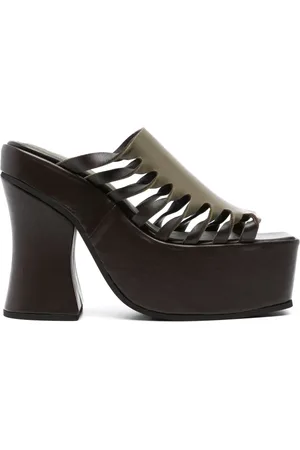 ECKHAUS LATTA Mules con tacón de 135 mm y detalle retorcido
