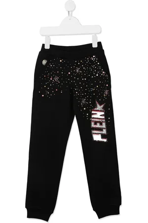 Philipp Plein Pantalones de chándal con logo con apliques
