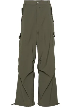 Rhude Pantalones rectos tipo cargo a rayas diplomáticas