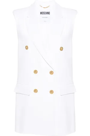 Moschino Chaleco tipo blazer con doble botonadura