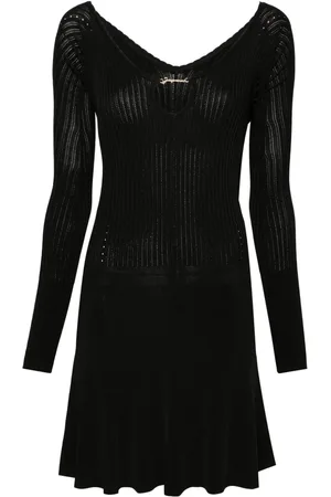 Jacquemus Vestido corto La Mini Robe Pralu acampanado