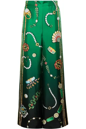 Casablanca Pantalones con estampado gráfico
