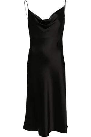 Stella McCartney Vestido midi con cuello desbocado