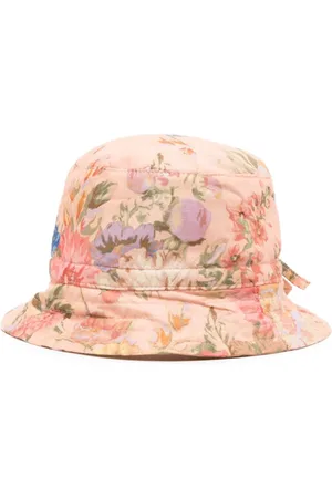 ZIMMERMANN Sombrero de pescador con estampado floral