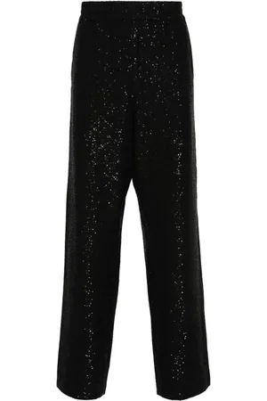 Golden Goose Pantalones anchos con lentejuelas