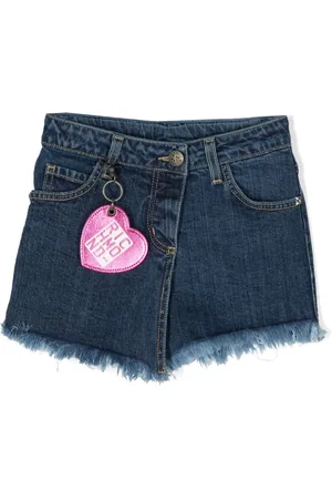 John Richmond Pantalones vaqueros cortos con charm del logo