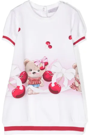 MONNALISA Vestido con estampado de oso