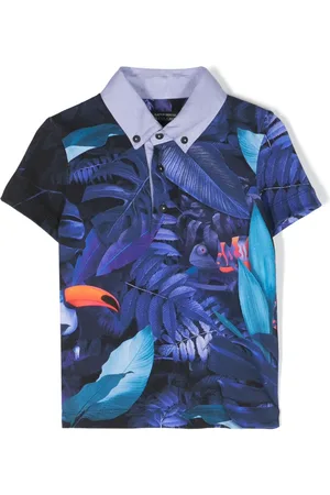 Lapin House Polo de piqué con estampado gráfico
