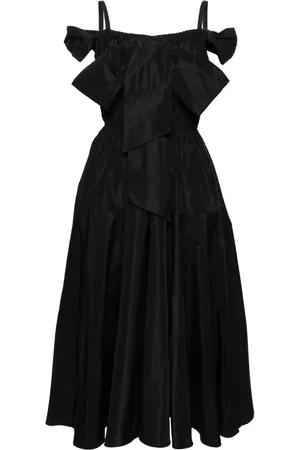 Patou Vestido de cóctel midi con detalle de lazo