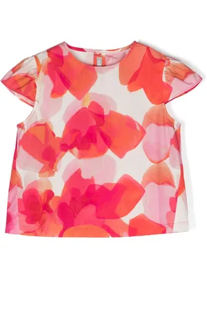 Il gufo Blusa con estampado abstracto