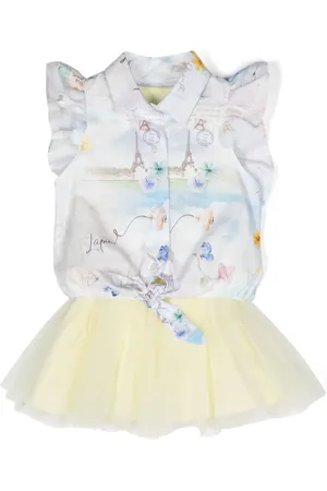 Lapin House Set de vestido y camisa sin mangas