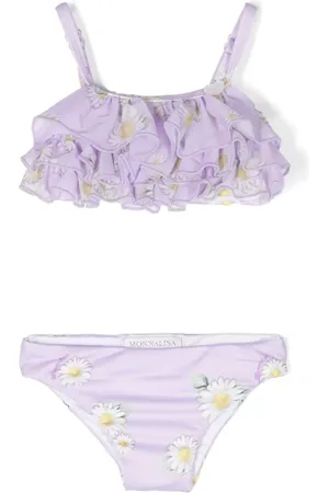 MONNALISA Bikini estampado con volantes