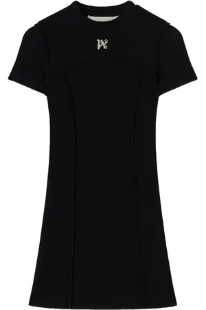 Palm Angels Vestido corto tipo camiseta