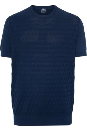 FEDELI Camiseta con motivo geométrico