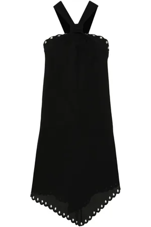 Isabel Marant Vestido corto Tegany festoneado