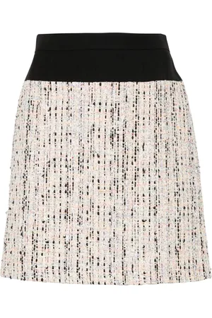 Alexander McQueen Minifalda Hybrid Tweed