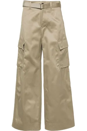 SACAI Pantalones cargo con cinturón