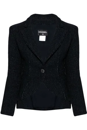 CHANEL Blazer de tweed con botones 1990-2000