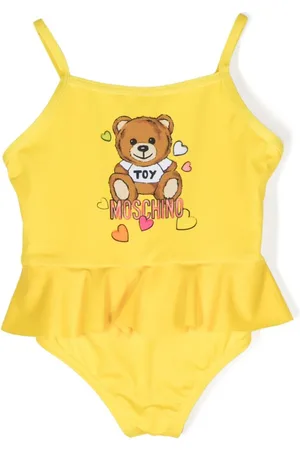 Moschino Bañador Teddy Bear con volantes